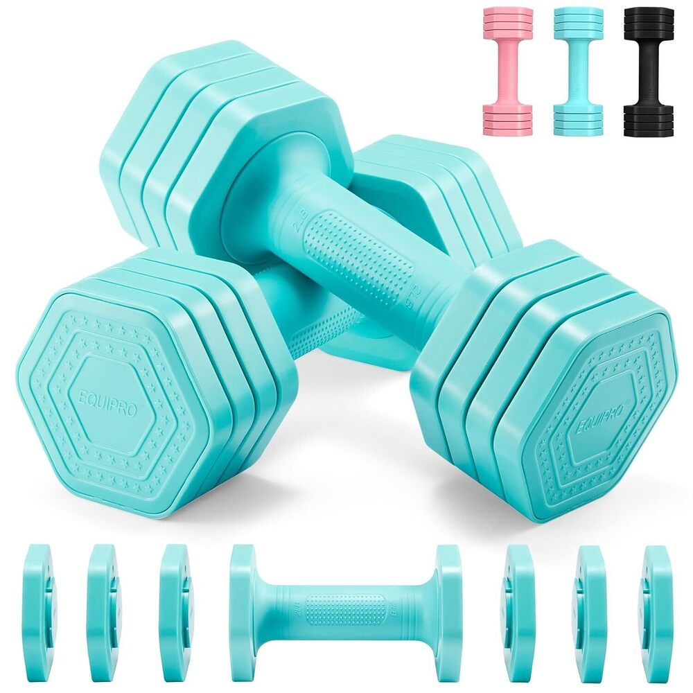 Adjustable Dumbbell Set, 4 in 1 Weights for Women at Home, Hand Weights